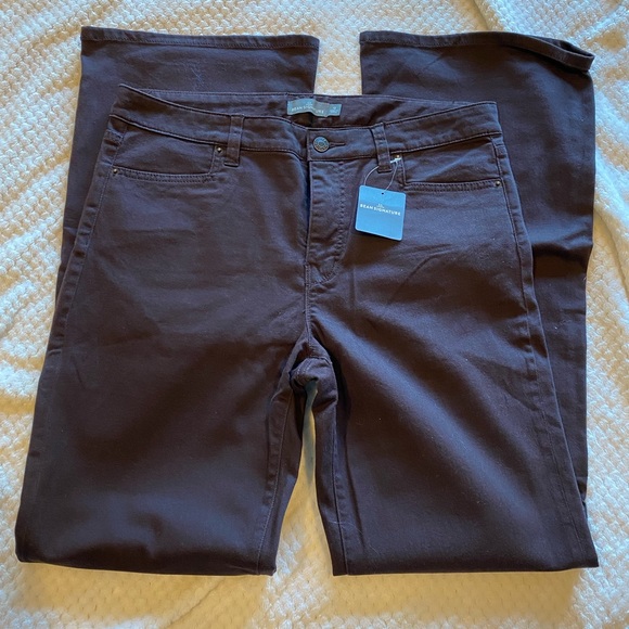 L.L. Bean Denim - LL Bean Signature Brown Flare Denim Sz 12